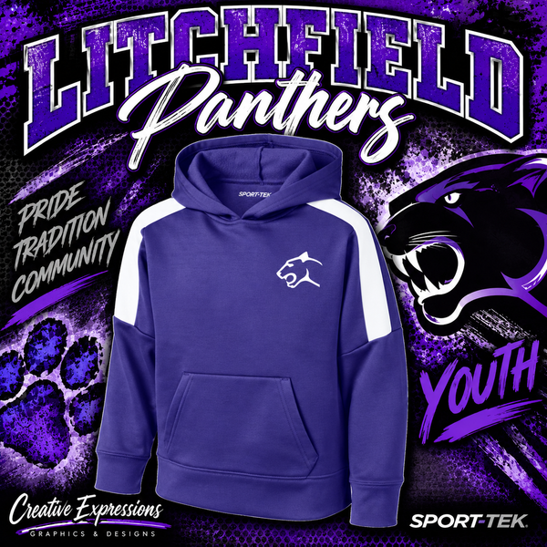 Litchfield Panthers Youth Sport-Tek Hoodie - 1