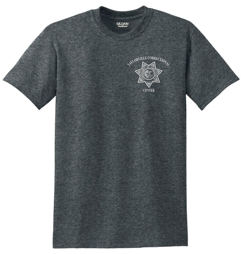 Buy dark-heather Taylorville- Gildan Dryblend 50/50 T-Shirt
