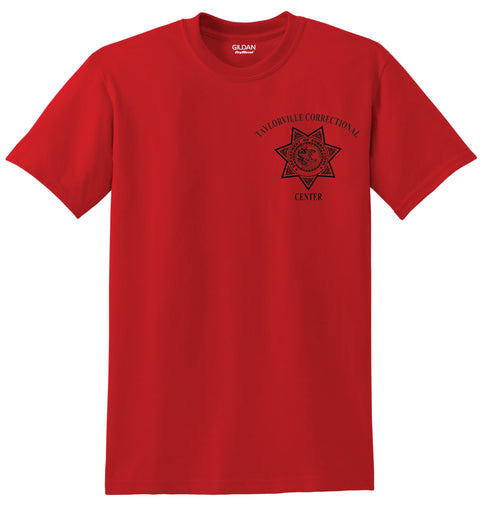 Buy red Taylorville- Gildan Dryblend 50/50 T-Shirt