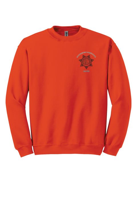Buy orange Southwestern- Gildan Heavy Blend Crewneck Sweatshirt