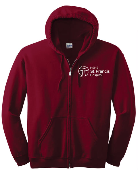 Buy cardinal-red HSHS- Gildan Heavy Blend Full Zip Hooded Sweatshirt