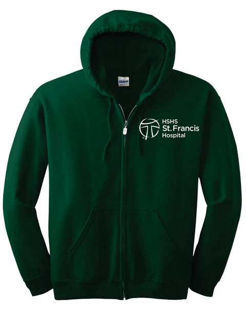 Buy forest-green HSHS- Gildan Heavy Blend Full Zip Hooded Sweatshirt