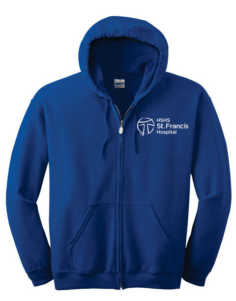 Buy royal HSHS- Gildan Heavy Blend Full Zip Hooded Sweatshirt