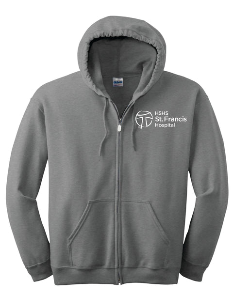 Buy sport-grey HSHS- Gildan Heavy Blend Full Zip Hooded Sweatshirt