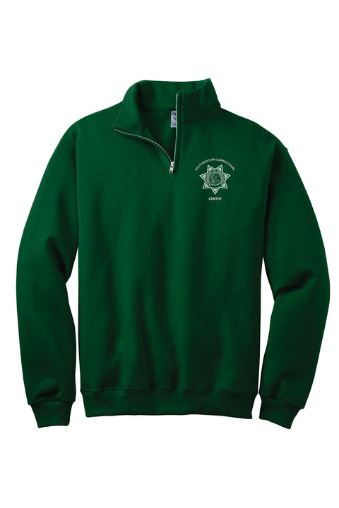 Buy forest-green Southwestern- Jerzee 1/4 Zip Cadet Collar Sweatshirt