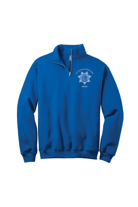 Buy royal Southwestern- Jerzee 1/4 Zip Cadet Collar Sweatshirt