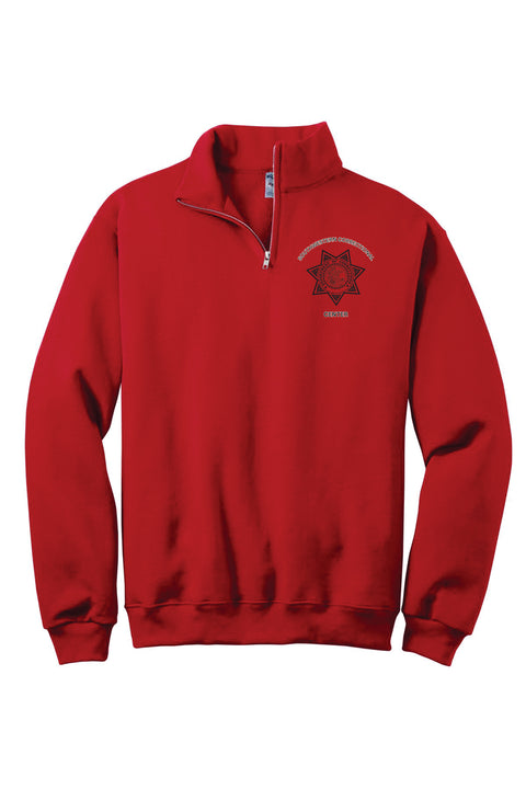 Buy true-red Southwestern- Jerzee 1/4 Zip Cadet Collar Sweatshirt