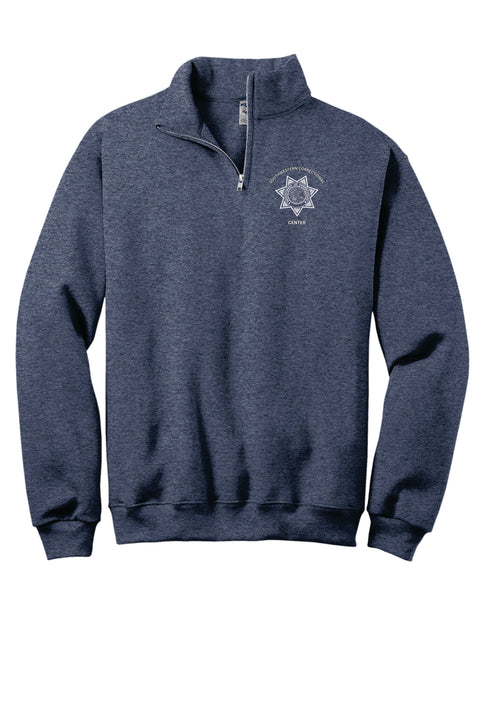 Buy vintage-heather-navy Southwestern- Jerzee 1/4 Zip Cadet Collar Sweatshirt
