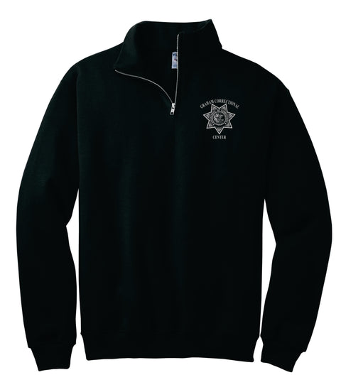 Buy black Menard- Jerzees 1/4 Zip Cadet Collar Sweatshirt