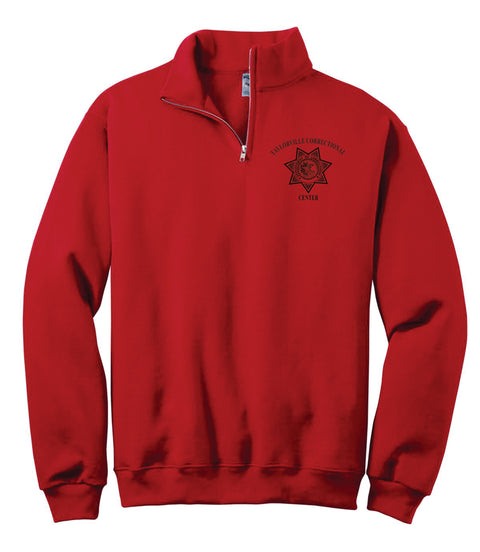 Buy true-red Taylorville- Jerzees 1/4 Zip Cadet Collar Sweatshirt