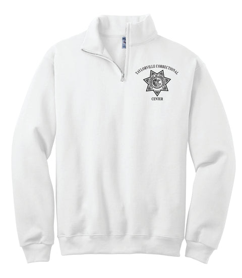 Buy white Taylorville- Jerzees 1/4 Zip Cadet Collar Sweatshirt
