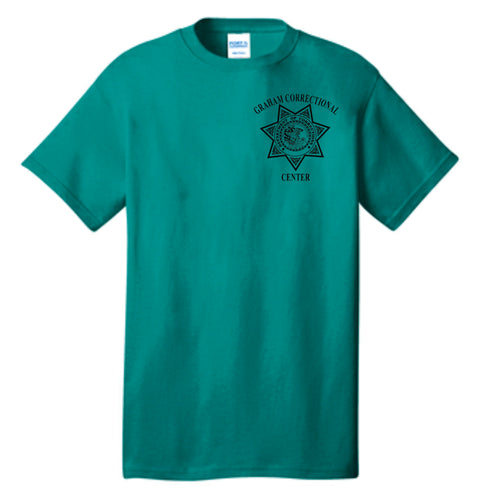 Buy bright-aqua Menard- P&amp;C 5.4 oz. 100% Cotton T-Shirt