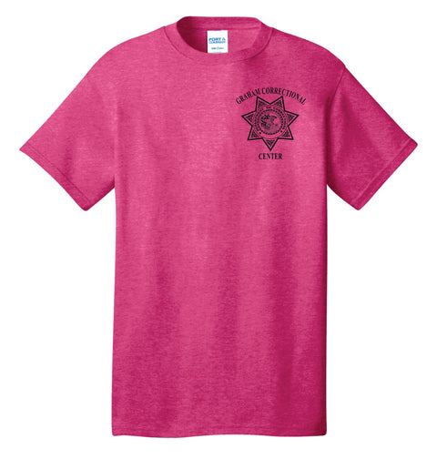 Buy heather-sangria Graham- P&amp;C 5.4 oz. 100% Cotton T-Shirt- Heather Colors