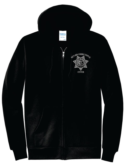 Buy jet-black Menard- P&amp;C Core Fleece Full Zip Hooded Sweatshirt