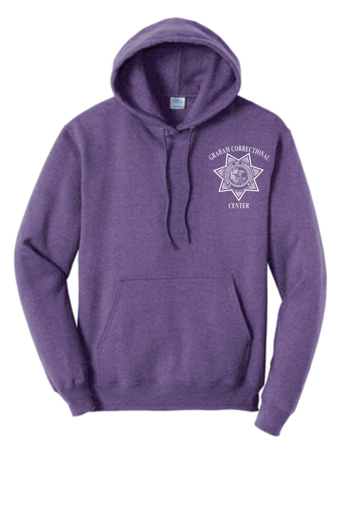 Buy heather-purple Graham- P&amp;C Classic Pullover Hooded Sweatshirt- Heather Colors
