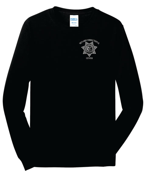 Buy jet-black Menard- P&amp;C Long Sleeve 5.4 oz 100% Cotton T-Shirt