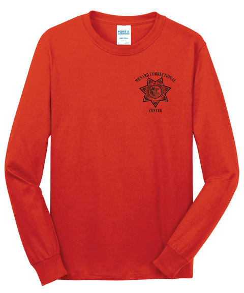 Buy orange Menard- P&amp;C Long Sleeve 5.4 oz 100% Cotton T-Shirt