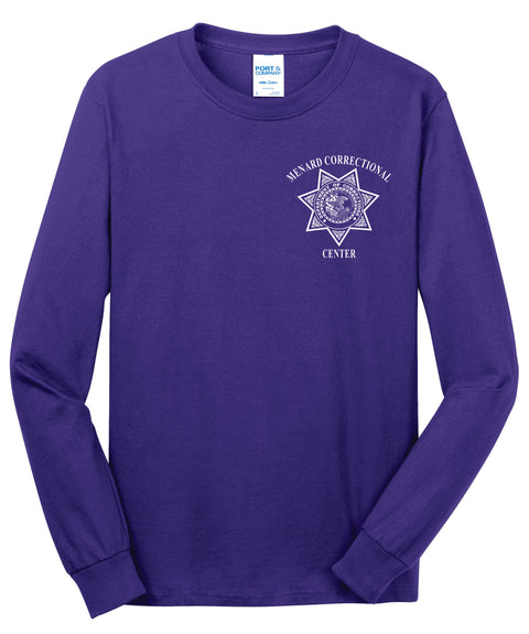 Buy purple Menard- P&amp;C Long Sleeve 5.4 oz 100% Cotton T-Shirt